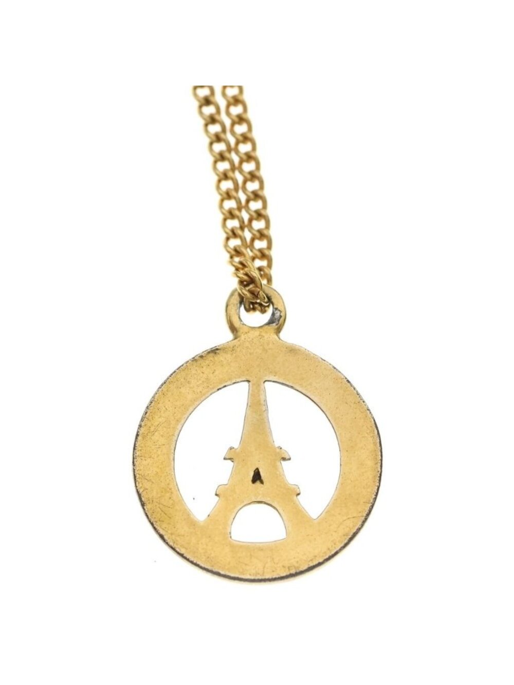 Celine Eiffel Tower Necklace Gold - Picture 5 of 6